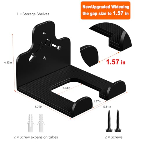 Garage Organizer Trimmer Rack Wall Mount, Weedeater Hanger, Black, 1 Pack - view 5