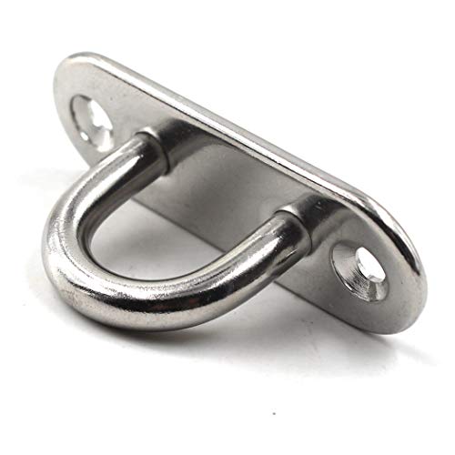 Ceiling Wall Mount Hook Heavy Duty Anchor 1/4" 6mm 304 Stainless Steel Great for Yoga Swings Hammocks/Boat Rigging/Marine Deck Hardware/Suspension Training Straps - view 2