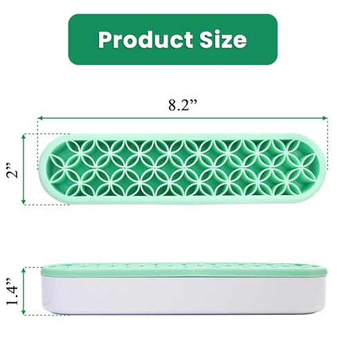 3 Pack Silicone Makeup Brush Holder, Desktop Cosmetic Organizer Pen Holder, Sewing Tool Holder Beauty Tool Organizer Stand for Brush, Scissors, Toothbrush - view 2