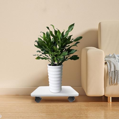 Wheeled Plant Pot Base with Drainage Tray, Swivel Rolling Stand - view 6
