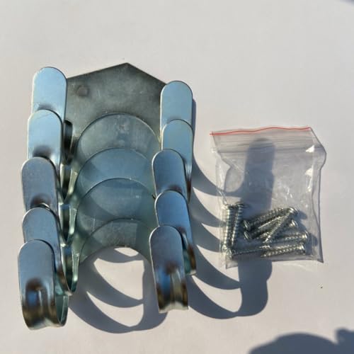 10 Pcs Iron Gardening Hook Double Hooks Hose Storage Rack - view 5