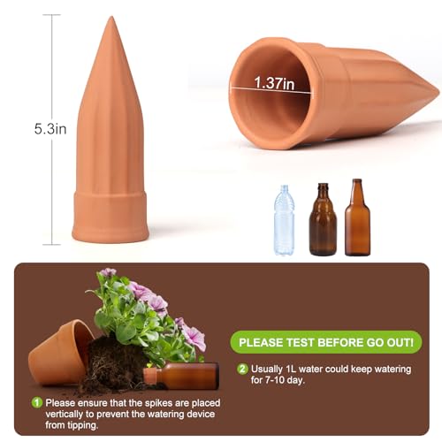 12 Pcs Terracotta Self Watering Spikes for plants - view 2