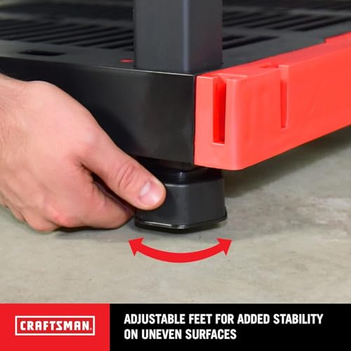 Craftsman 5-Tier Heavy Duty Plastic Storage Shelves, Garage Organization - view 5
