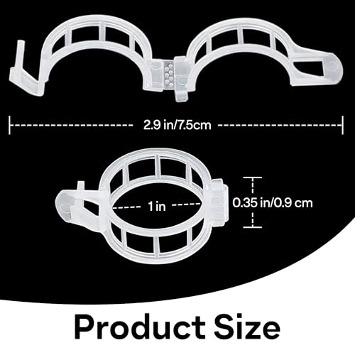 180 Pcs Plant Support Clips, Clear Plastic Trellis Clips, Garden Clips, Vegetable Clips, Vine Tomato Clips for Plants Support, Plant Clips for Climbing Plants to Grow Upright & Healthier - view 3