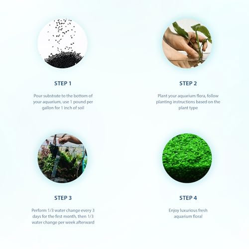 Neo Soil - Aquarium Soil for Freshwater Planted Tank, Volcanic Ash Substrate for Fish Tank w/Live Aquatic Plants, Slighty Acidic, PH Buffering Aquasoil for Planted Aquariums - Plants, 8L - view 5