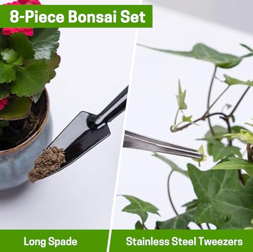 Bonsai Set 8 Pcs, Bonsai Tools Kit, Garden Tools Set - view 4