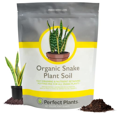 Snake Plant Soil, 4 qt, Coco Coir Potting Mix