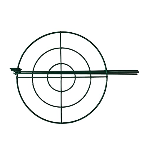 10 Pack 12"x16" Peony Cages Plant Support Stakes Grow Through Grid Grow Through Hoops, Metal Flower Plant Brace Support Ring for Heavy Blossom - view 3