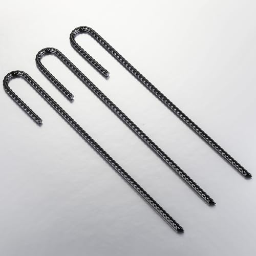 12-Inch Rebar J Hooks 10 Pack, 1/4-Inch Heavy Duty Ground Anchors - view 5