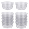 10 Pieces of 12 Inch Clear Thin Deep Plastic Plant Saucer Drip Tray for Pots (12'')
