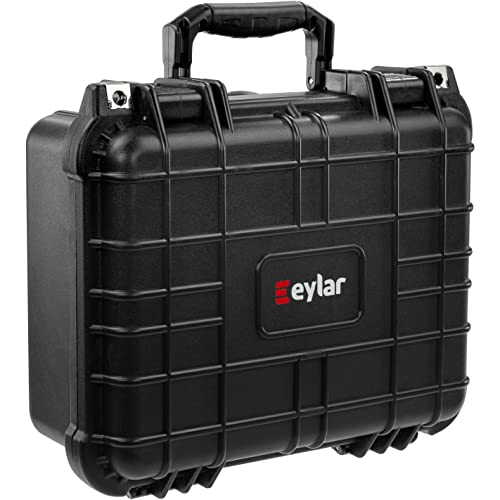 13" Protective Hard Camera Case, IP67 Waterproof & Shockproof for Gear, Audio & Video Equipment, Drones, and Tools with Customizable Foam, TSA Approved, 13.37 Inch x 11.62 Inch x 6 Inch (Black) - view 5