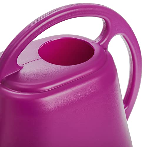 Plastic Watering Can, Rose Red, 1-Gallon - view 3