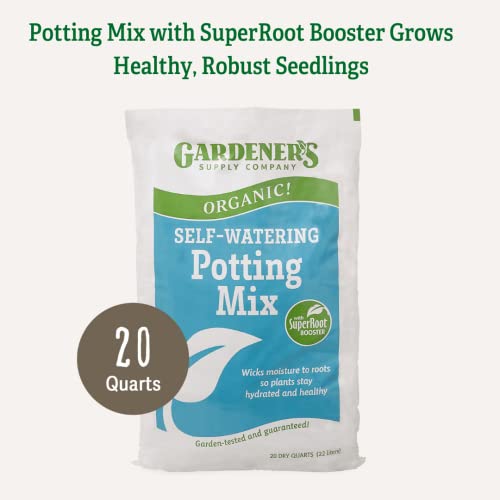 Organic Potting Soil Mix | High-Nutrient Compost-Based Organic Plant Soil for Indoor Outdoor Self Watering Planter Boxes, Potted Plants Raised Garden Beds - 20 Quarts - view 3