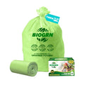 10-13 Gallon Compostable Trash Bags with Flat-Top 50 Bags Thick 0.87 Mil Leakproof Plant-based Tall Kitchen Wet Food Scrap Waste, ASTM D6400, US BPI and OK Compost Home Certified