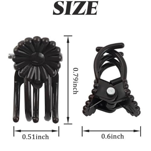 400PCS Plant Clips, Orchid Clips Plant Orchid Support Clips Flower and Vine Clips for Supporting Stems Vines Grow Upright Dark Brown - view 2