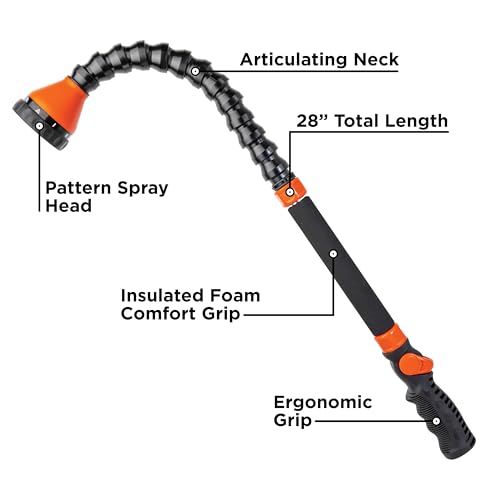 Black + Decker 28" Snake Wand – 9 Spray Patterns, Flexible Neck, Comfort Grip BD57383 - view 3