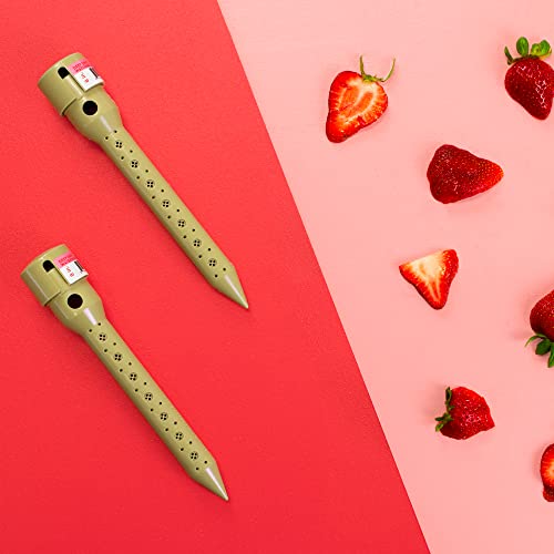 8 in. Garden Watering Stake (4 Pack) (Tan) | UV-Protected ABS Plastic Deep Root Irrigation Spike for Flowers, Fruits, Vegetables, Potted Plants - view 4