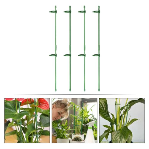 Adjustable Plant Support Stakes, Green PP Fiberglass Upright Growth Guide - view 6