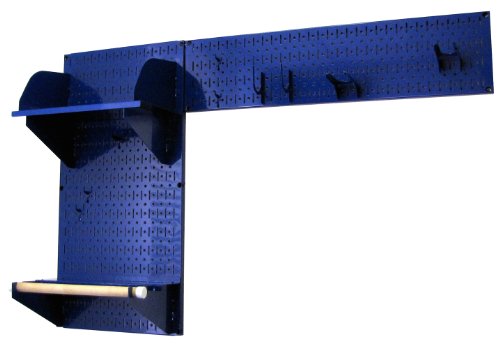 Pegboard Garden Supplies Storage and Organization Garden Tool Organizer Kit with Blue Pegboard and Blue Accessories - view 2
