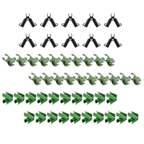 50pcs Plant Trellis Connector Clips, Plastic Growth Guides and Plants