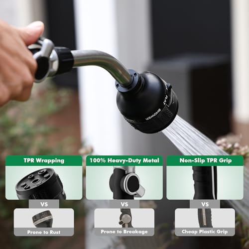 2-in-1 Watering Wand, Heavy Duty Metal Garden Hose Wand for Outdoor - view 6