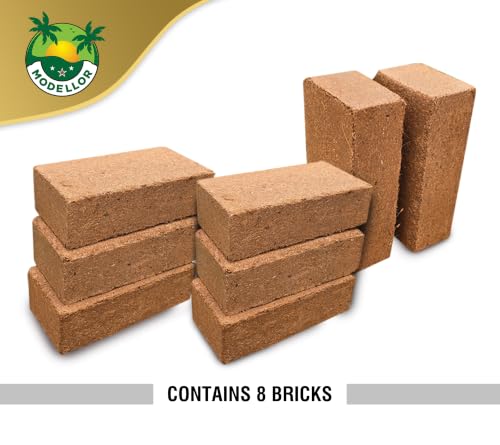 Coco Coir Bricks, 8-Pack (10 lb) – Individually Wrapped, Premium Super Washed, Yields 18 Gallons (72 Quarts), Organic, pH-Balanced Growing Medium - view 2