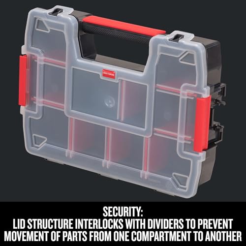 10-Compartment Small Tool Storage Organizer, Plastic (CMST14021) - view 6
