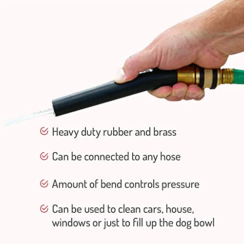 Bend and Spray Water Nozzle - Heavy Duty, Flexible Garden Hose Attachment - Control Water Use and Spray 1 Unit - view 3