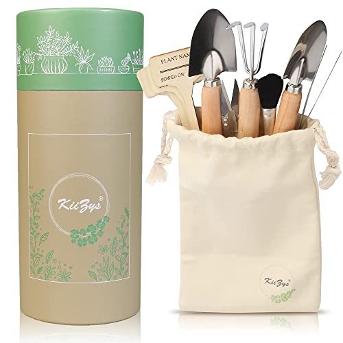 Indoor Garden Tools for Gardening - 12-Piece Small Garden Tools Set - Indoor Gardening Gifts for Women - Mini Hand Tools House Plant Tool