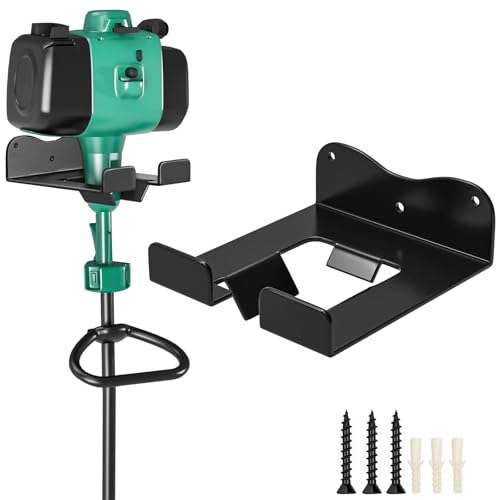 Weed Eater Hanger Garage Organizer Trimmer Rack, Weedeater Rack Wall Mount for Grass Trimmer, Garden Power Tool Holder Organizer for Grass Trimmer Hedge Trimmer (Black-1Pcs)