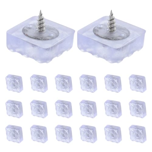 20pcs Small Rubber Feet Nonslip Furniture Pads with Screws