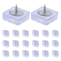 20pcs Small Rubber Feet Nonslip Furniture Pads with Screws