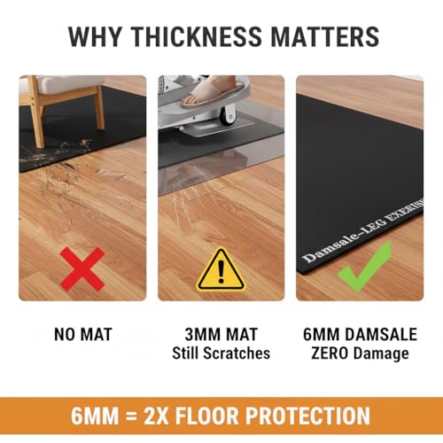 Non-Slip Workout Mat for Ellipse Leg Exercisers Ellipse Machine Mat - view 2