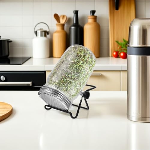 Stainless Steel Mason Jar Sprouting Stand Kit for Beans and Seeds - view 6