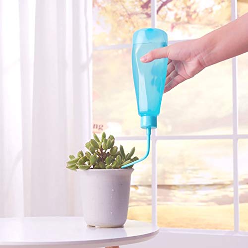 480ml 16oz Plastic Succulent Watering Can Bottle with Soft Tube and Ball Shape Suck Head Bend Mouth Squeeze Bottle Micro Landscape Watering Tools Supply (Blue) - view 6