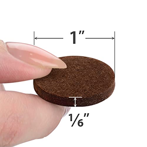 Felt Furniture Pads - 48 PCS 1" - Premium Felt Pads (Brown) - view 2