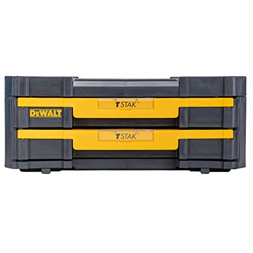 DWST1-70706 T-Stak IV Tool Storage Box with 2-Shallow Drawers, Yellow/Black, 44 x 31.4 17.6 cm - view 3