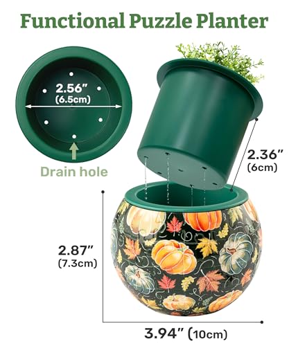 Unique 3D Puzzle Planter - 80 Plastic Pieces [K1108] - view 5