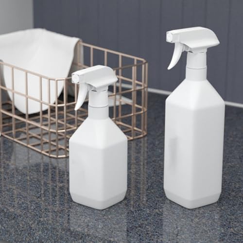 Empty Plastic Spray Bottles: 2Pieces 10.5oz Square Spray Bottle Travel Cosmetic Containers - Plastic Watering Can Plant Watering Pot Liquid Spray Bottle Button Sprinklers - view 5