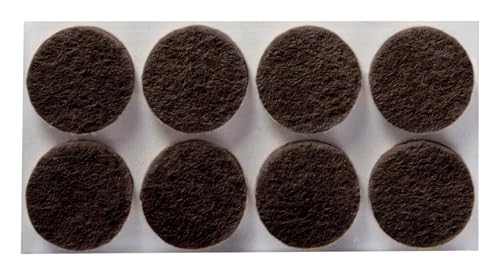 Felt Pads, 32 Pads, Circle, Brown, 1 in x 1 in - view 2