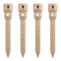 8 in. Garden Watering Stake (4 Pack) (Tan) | UV-Protected ABS Plastic Deep Root Irrigation Spike for Flowers, Fruits, Vegetables, Potted Plants