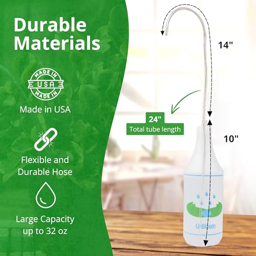32 Oz Squeeze Bottle for Hanging Plants, Squirt Bottle/Water Container for Outdoor/Indoor Hanging Plant Made in The USA (Great Alternative for Outdoor/Indoor Watering Can) - view 5