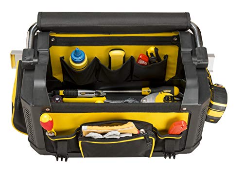 Stanley FatMax 1-79-213 Tool Carrier with Protective Cover, 49 x 31 x 28 cm, 600 Denier Nylon Bag, Waterproof and Impact Resistant, Robust Carry with Many Inner Pockets - view 4