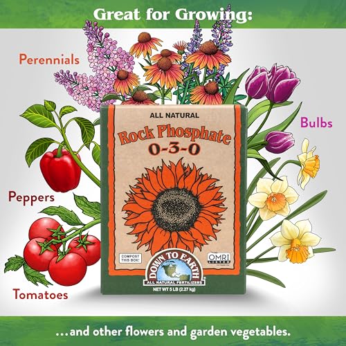 Organic Rock Phosphate - Calcium Phosphate Plant Food for Flower Beds and Vegetable Gardens 0-3-0, 5 lb - view 3