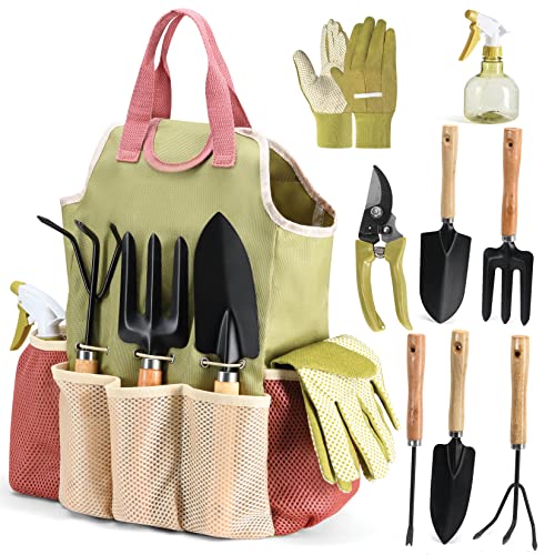 Heavy Duty Gardening Tools with Premium Handbag, Gardening Gifts for Women