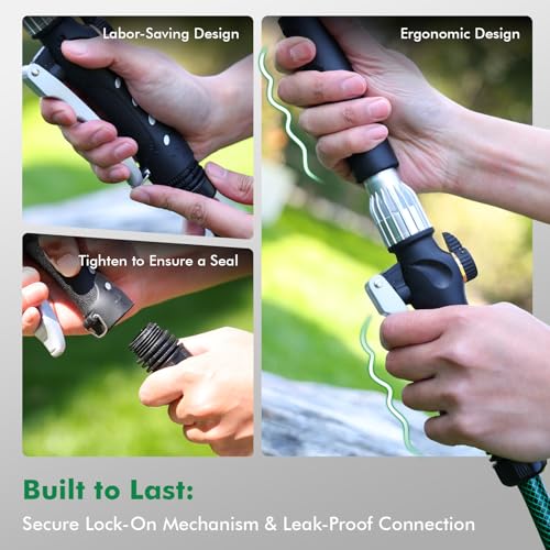 Heavy Duty Metal Watering Wand 24 Inches, Water Wand for Garden Hose - view 5