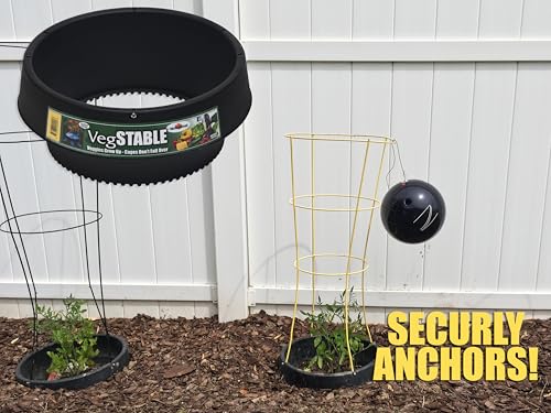 6-Pack 15" Planting Rings – Smart Water-Saving Tomato & Vegetable Support System, Anchors Tomato Cages, Prevents Tipping, Deep-Root Irrigation Basin (2-Gallon), – Tomato Cages Not Included. - view 2