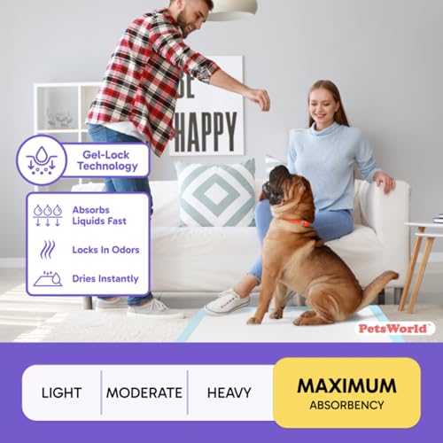 Giant Dog Potty Pads, Odor-Eliminating, 36" x 36", Ultra Absorbent 5-Layer Leak-Proof Training Pads for Dogs & Cats (36x36, 400 Count) - view 4