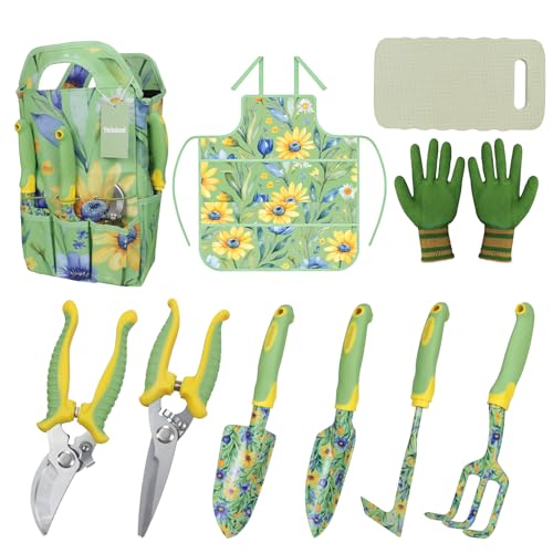 10 Piece Garden Tools Set,Gardening Hand Tools Kit for Women,Grandma&Wife