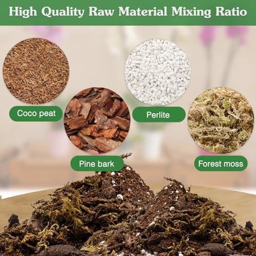 Orchid Potting Mix, 1 Quart Premium Orchid Bark Mix for Orchid Repotting - view 2